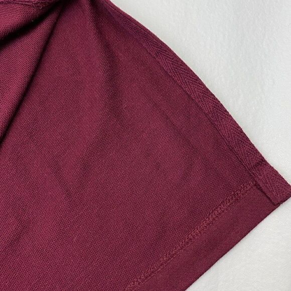 NWT Old Navy Activewear burgandy cropped side slit athleisure top small - Picture 4 of 4